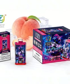 UZY Crystal Star 60000 60K Puffs Smart Display Rechargeable Disposable Vape in uzy crystal star 60000 60k peach ice flavor