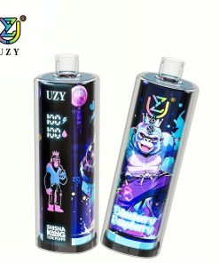 UZY Shisha Hookah King 120000 120K Puffs Smart Screen LED Display Disposable DTL in Blueberry Raspberry flavor