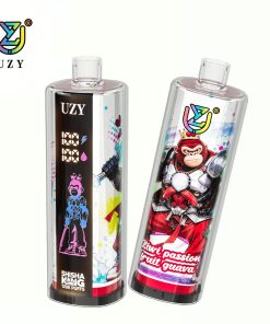 UZY Shisha Hookah King 120000 120K Puffs Smart Screen LED Display Disposable DTL in Kiwi Passion Fruit Guava flavor