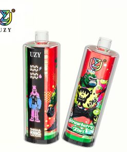 UZY Shisha Hookah King 120000 120K Puffs Smart Screen LED Display Disposable DTL in Strawberry Kiwi flavor