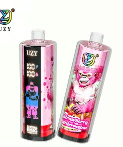 UZY Shisha Hookah King 120000 120K Puffs Smart Screen LED Display Disposable DTL in Strawberry Watermelon flavor