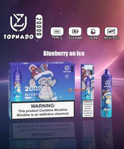 UZY Tornado 20000 20K Puffs LED Display Edition Disposable in Blueberry on Ice flavor