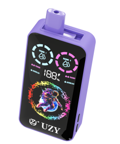 UZY Tornado 30000 30K Puffs Double Taste RGD Screen Display Disposable Vape in Grape Ice & Strawberry Kiwi flavor