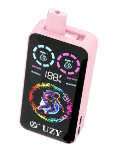 UZY Tornado 30000 30K Puffs Double Taste RGD Screen Display Disposable Vape in Peach Ice & Pineapple Mango Peach flavor