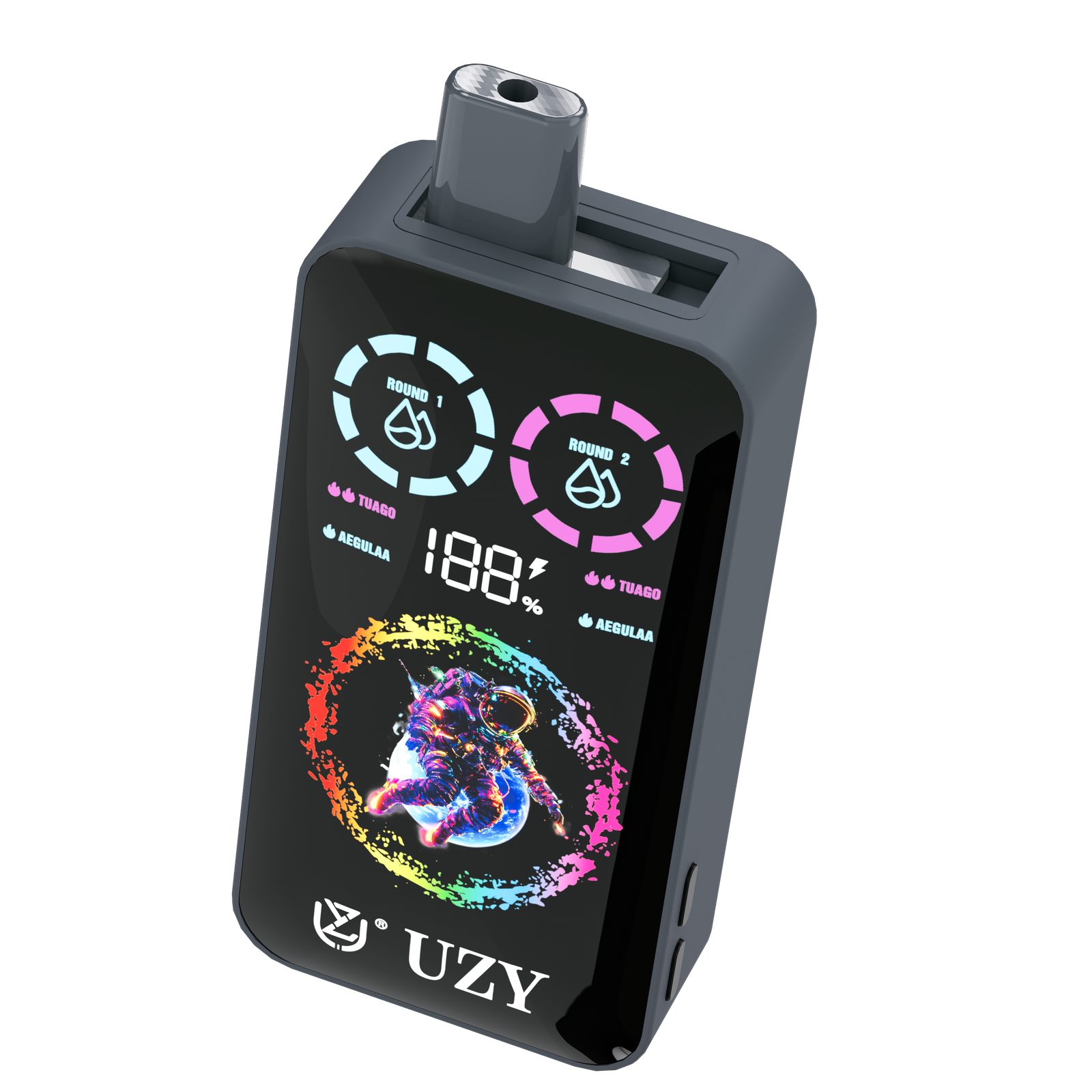 UZY Tornado 30000 30K Puffs Double Taste RGD Screen Display Disposable Vape in Red Bull Ice & Strawberry Mango flavor