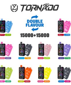 UZY Tornado 30000 30K Puffs Double Taste RGD Screen Display Disposable Vape flavor options image