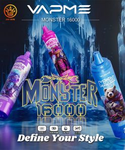 Imagen del producto desechable VAPME Monster 16 000 caladas, edición con pantalla LED