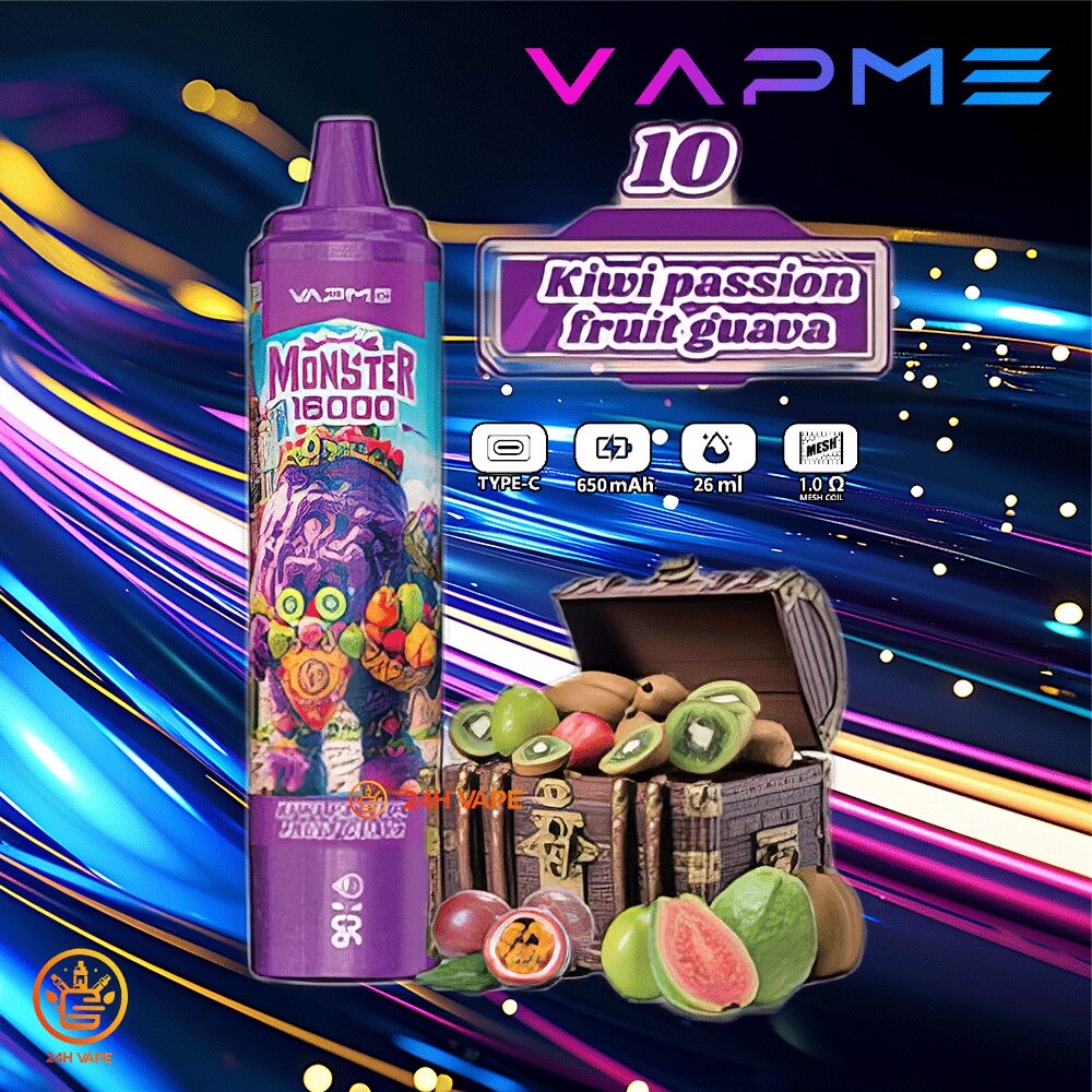 VAPME Monster 16000 Puffs LED Display Edition Disposable random flavor option image