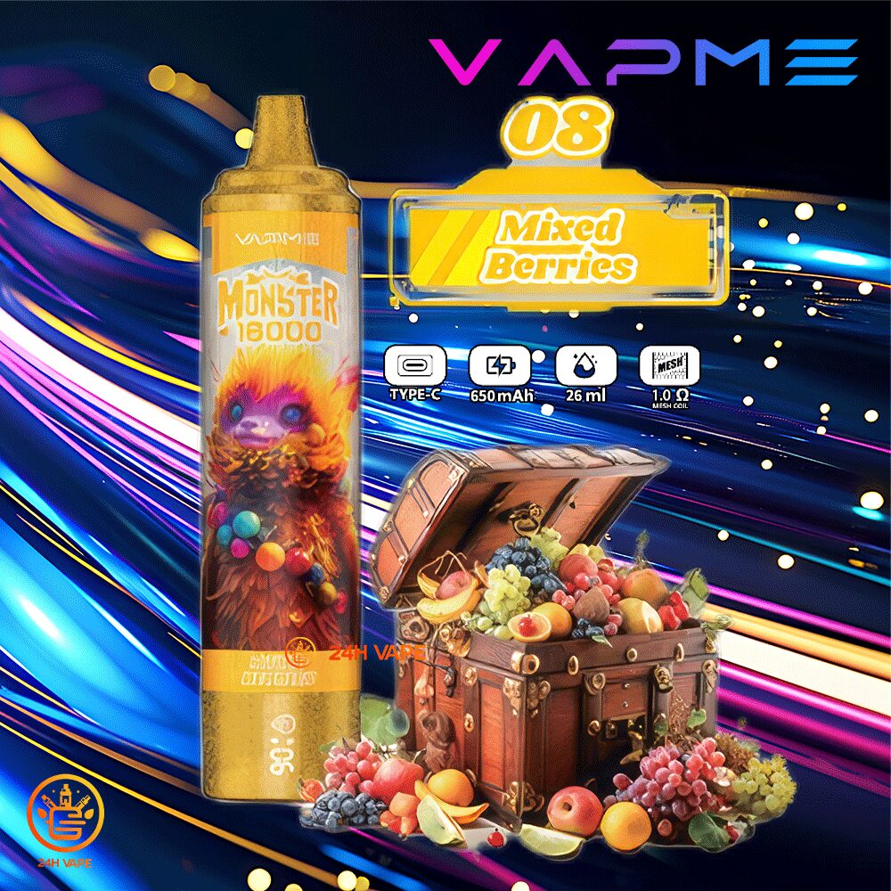 VAPME Monster 16000 Puffs LED Display Edition Disposable random flavor option image