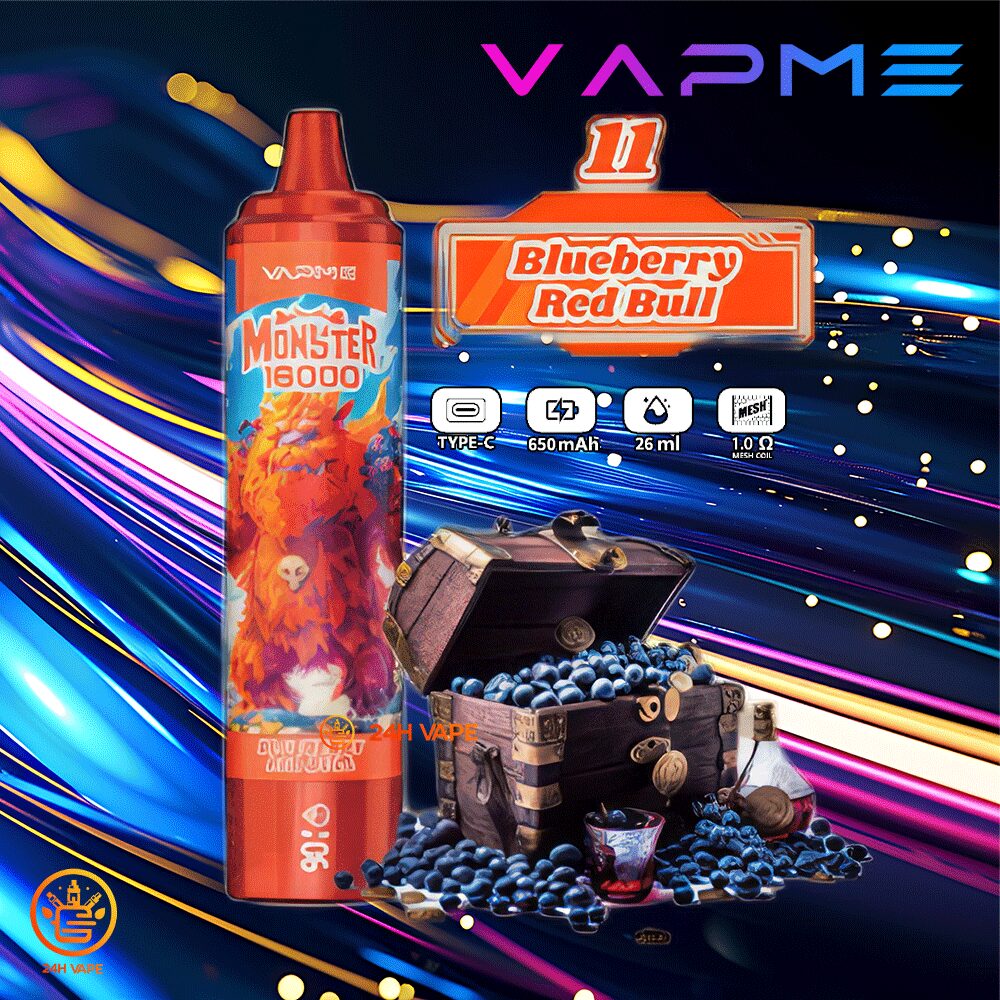 VAPME Monster 16000 Puffs LED Display Edition Disposable random flavor option image