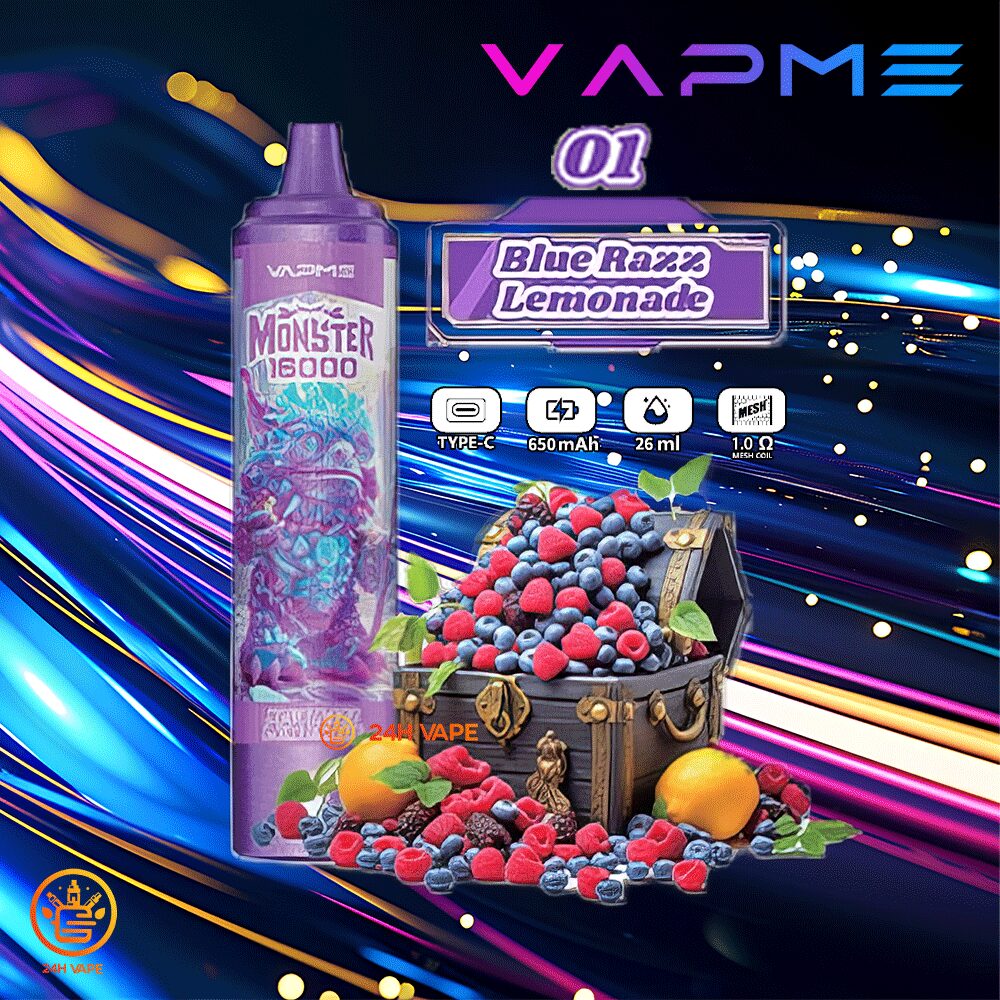 VAPME Monster 16000 Puffs LED Display Edition Disposable random flavor option image