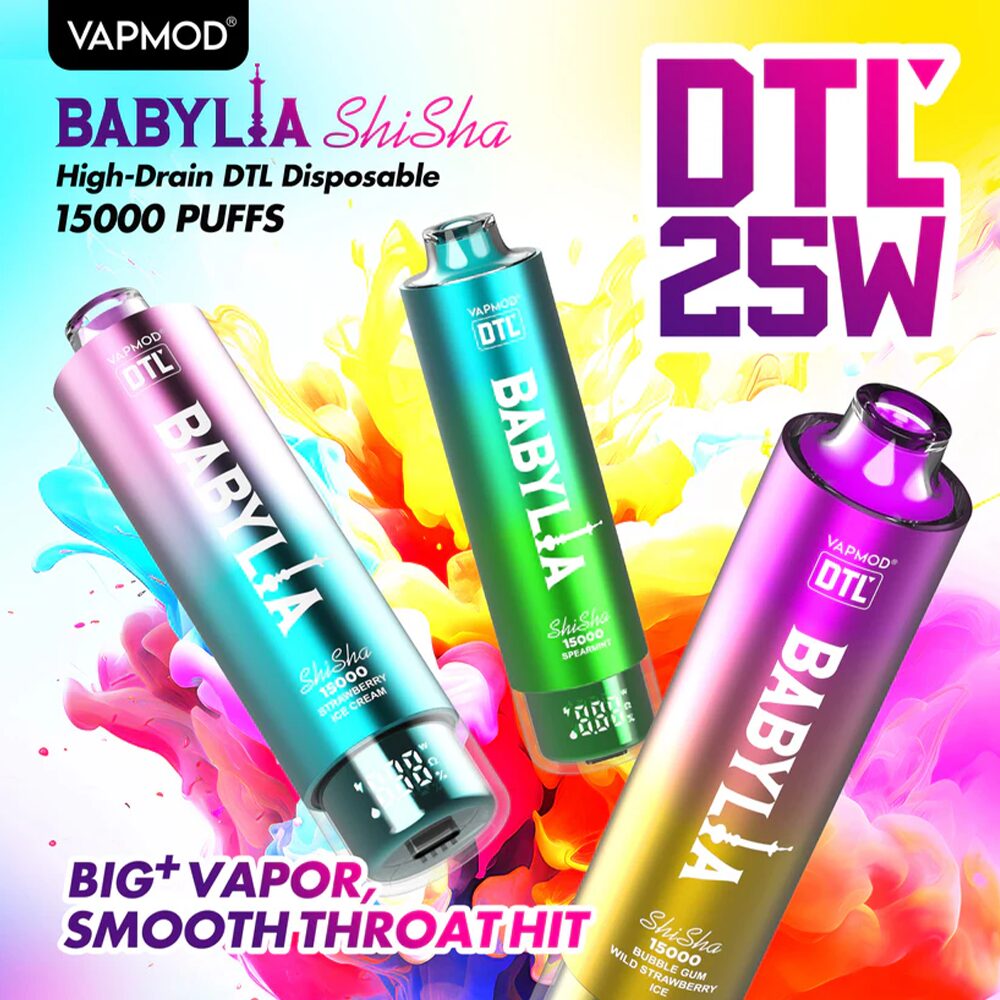 VAPMOD BABYLIA 15000 15K Puffs Edition DTL Disposable product image