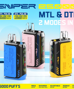 VAPMOD SNIPER 25000 25K Puffs Edition Leather LED Display Disposable Vape product image