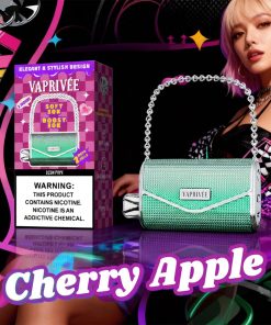 VAPRIVÉE 50000 50K Puffs Dual Power Mode & Dual Mesh Disposable Vape in Cherry Apple flavor