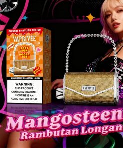 VAPRIVÉE 50000 50K Puffs Dual Power Mode & Dual Mesh Disposable Vape in Mangosteen Rambutan Longan flavor