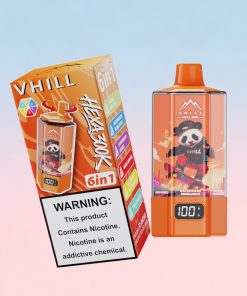 VHILL HEXA 300K 300000 Puffs 6 in 1 Flavors & 6 oil tanks Rechargeable LCD Display Disposable Vape EU Warehouse in vhill hexa 300k 300000 double apple ice