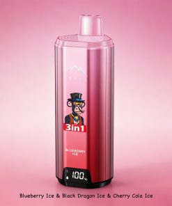 VHILL Triple 90K 90000 Puffs 3 in 1 Flavors&LED Screen Rechargeable Disposable Vape EU Warehouse in Blueberry Ice & Black Dragon Ice & Cherry Cola Ice