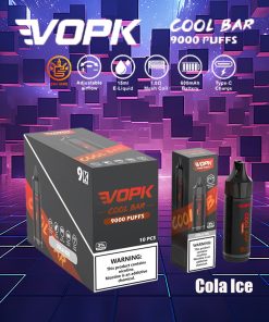 VOPK Cool Bar 9000 9k Puffs 0% 2% 3% 5% Nicotine Disposable in Cola Ice flavor