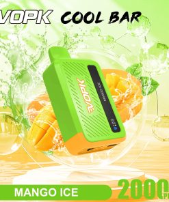 VOPK Cool Bar 20000 20K Puffs Adjustable Airflow Rechargeable Disposable Vape in Mango Ice flavor