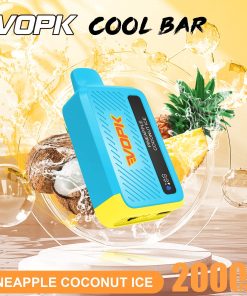 VOPK Cool Bar 20000 20K Puffs Adjustable Airflow Rechargeable Disposable Vape in Pineapple Coconut Ice flavor