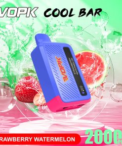 VOPK Cool Bar 20000 20K Puffs Adjustable Airflow Rechargeable Disposable Vape in Strawberry Watermelon flavor