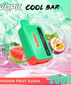 VOPK Cool Bar 20000 20K Puffs Adjustable Airflow Rechargeable Disposable Vape in vopk cool bar 20000 20k passion fruit guava flavor