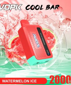 VOPK Cool Bar 20000 20K Puffs Adjustable Airflow Rechargeable Disposable Vape in Watermelon Ice flavor
