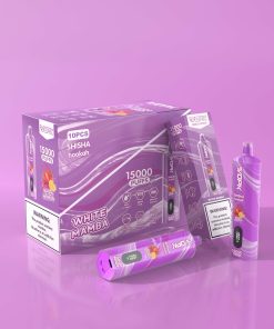 VOPK Shisha Hookah 15000 15K Puffs Edition DTL Disposable in 10. White Mamba flavor