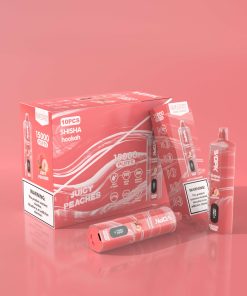 VOPK Shisha Hookah 15000 15K Puffs Edition DTL Disposable in 4. Juicy Peach flavor