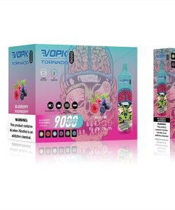 VOPK Tornado 9000 Puffs Disposable in 1. Blueberry Raspberry flavor