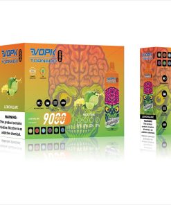 VOPK Tornado 9000 Puffs Disposable in 10. Lemon Lime flavor