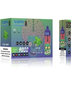 VOPK Tornado 9000 Puffs Disposable in 9. Cool Mint flavor
