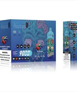 VOPK Tornado 9000 Puffs Disposable in vopk tornado 9000 blueberry cherry cranberry flavor