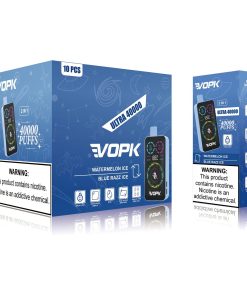 VOPK ULTRA 40000 40K Puffs Double Taste RGD Screen Display Disposable Vape in 1 box of 10 different flavors flavor
