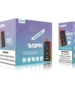 VOPK ULTRA 40000 40K Puffs Double Taste RGD Screen Display Disposable Vape in Blueberry Strawberry Menthol / Blueberry Raspberry Menthol flavor