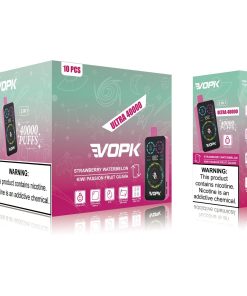 VOPK ULTRA 40000 40K Puffs Double Taste RGD Screen Display Disposable Vape in Strawberry Watermelon / Kiwi Passion Fruit Guava flavor