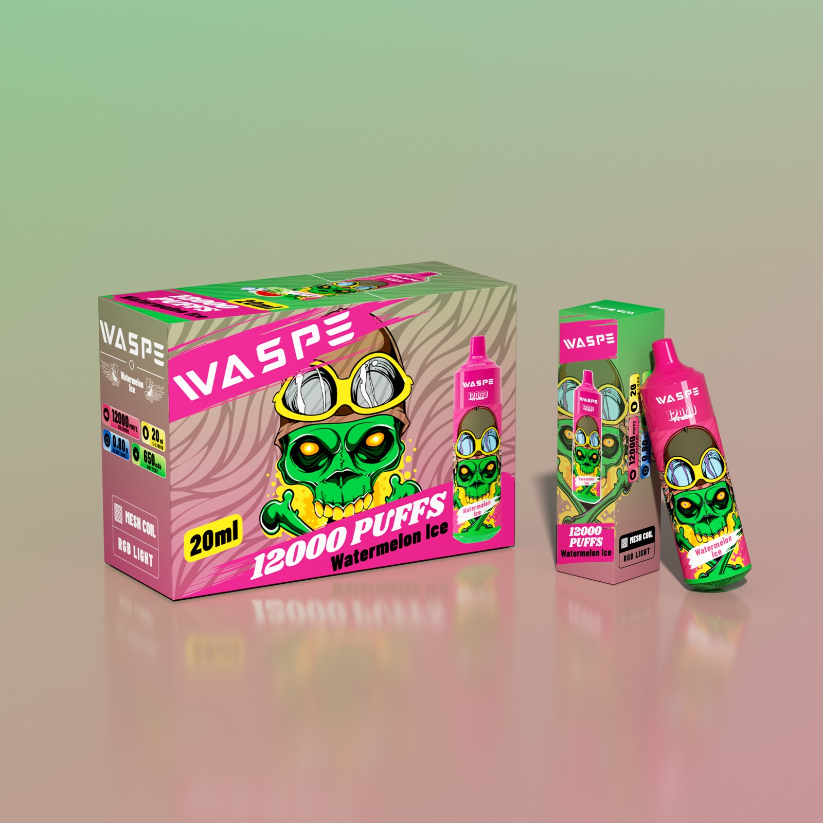 WASPE 12000 Puffs Nicotine 0% 2% 3% 5% Original Edition Disposable Vape Pen in Waspe 12000 flavor