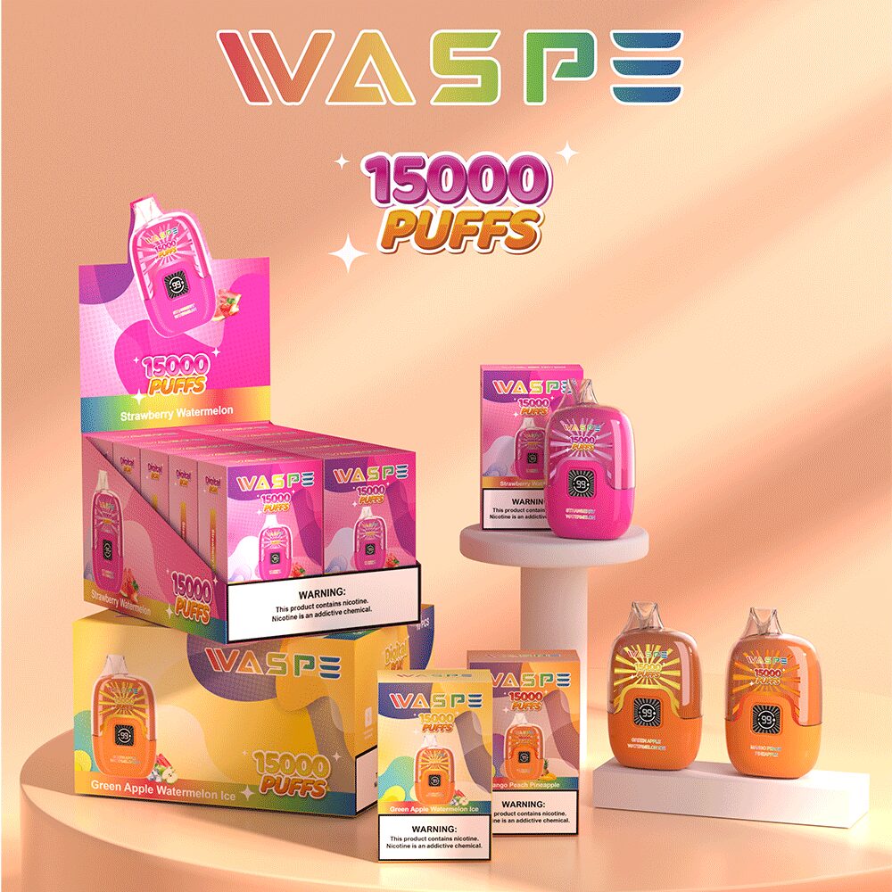 WASPE Digital Box 15000 Puffs Original LED Display Edition Disposable Vape Pen in Waspe Digital Box 15000 flavor