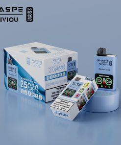 WASPE 25000 25K Puffs Edition LCD Display Disposable Vape in 2. Blueberry On Ice flavor