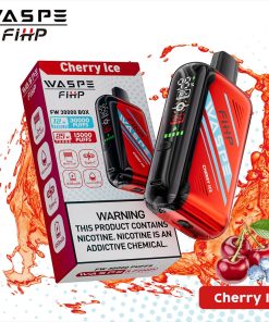 Waspe 30000 30K Puffs Edition Dual Mesh LCD Display Disposable Vape in Cherry Ice flavor
