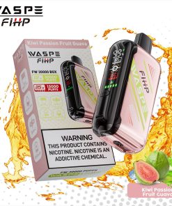 Waspe 30000 30K Puffs Edition Dual Mesh LCD Display Disposable Vape in Kiwi Passion Fruit Guava flavor