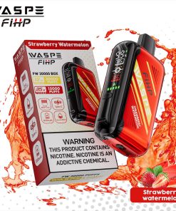 Waspe 30000 30K Puffs Edition Dual Mesh LCD Display Disposable Vape in Strawberry Watermelon flavor
