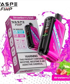 Waspe 30000 30K Puffs Edition Dual Mesh LCD Display Disposable Vape in waspe 30000 strawberry kiwi flavor