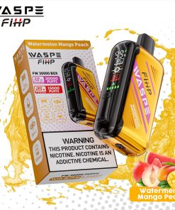 Waspe 30000 30K Puffs Edition Dual Mesh LCD Display Disposable Vape in Watermelon Mango Peach flavor