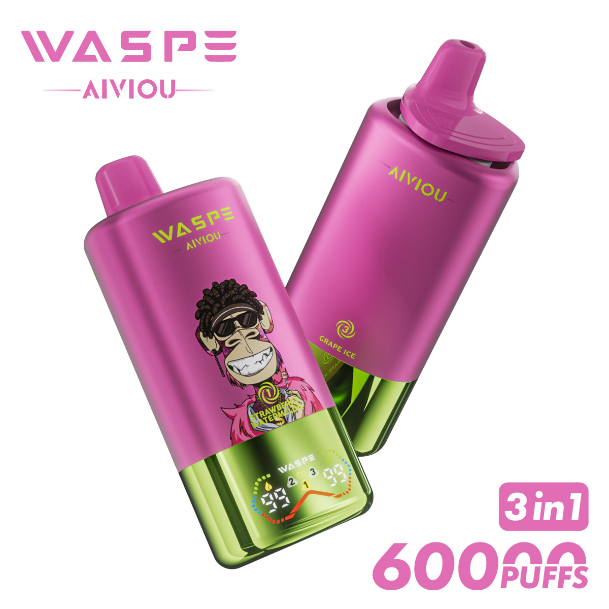 WASPE 60000 60k Puffs 3 random flavor option image