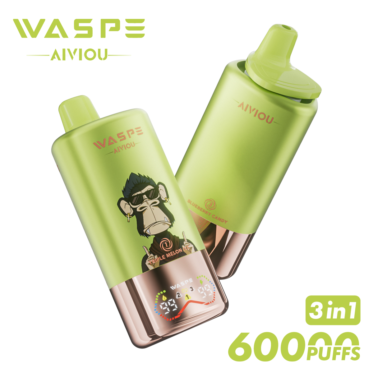 WASPE 60000 60k Puffs 3 random flavor option image