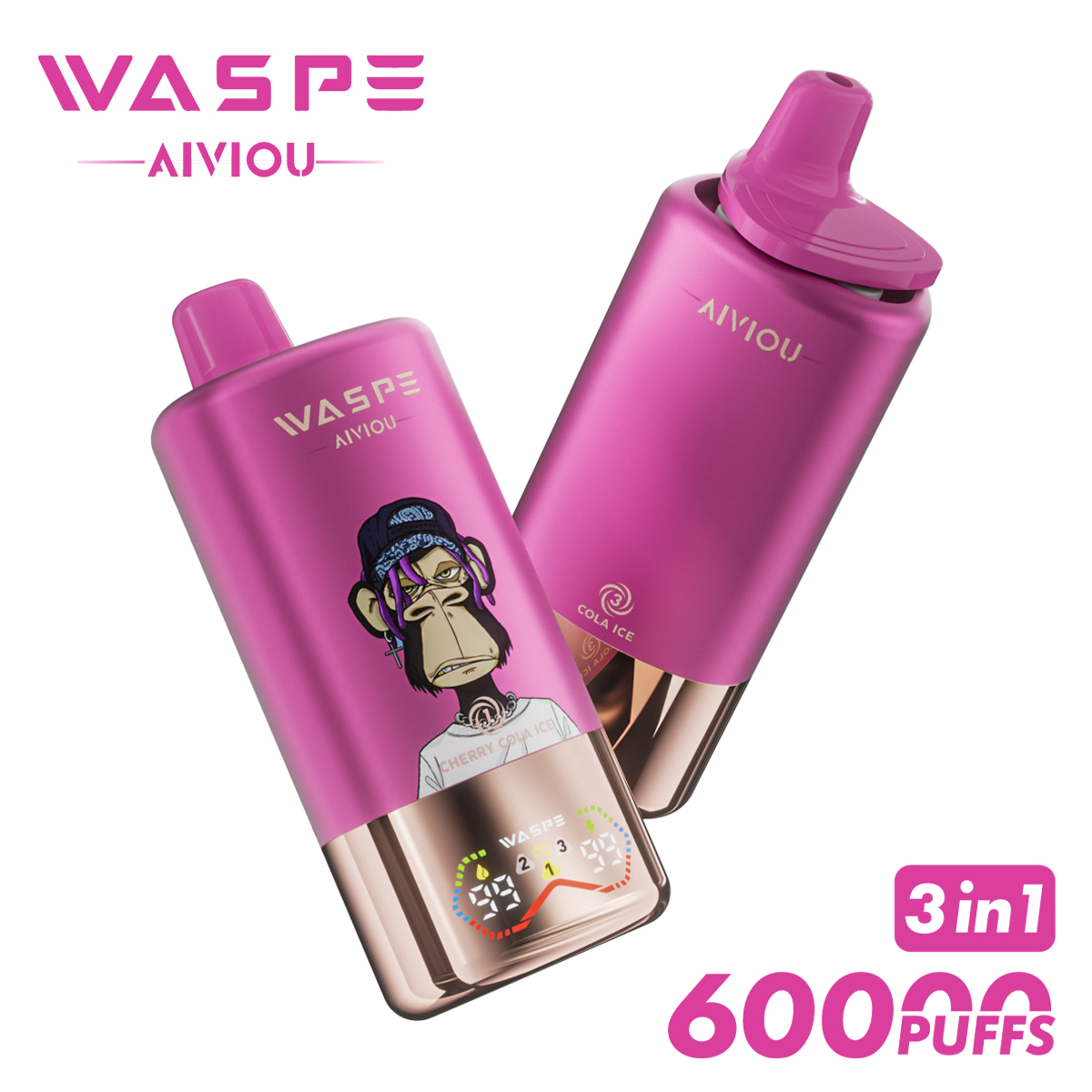 WASPE 60000 60k Puffs 3 random flavor option image