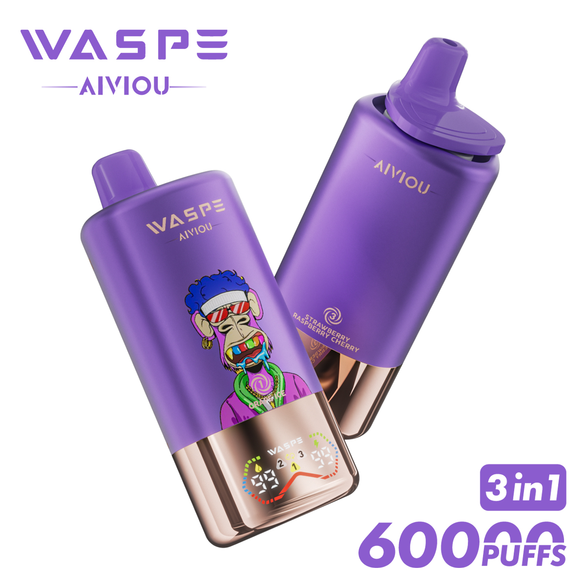 WASPE 60000 60k Puffs 3 random flavor option image