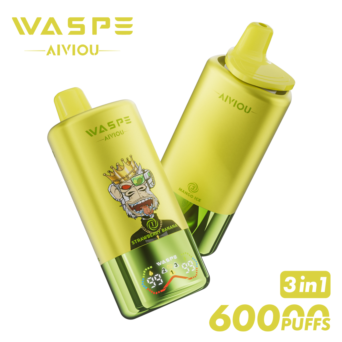 WASPE 60000 60k Puffs 3 random flavor option image