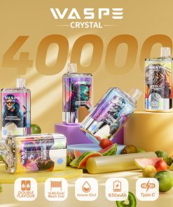 WASPE Crystal 40000 40K Puffs Double Taste LCD Display Disposable Vape product image